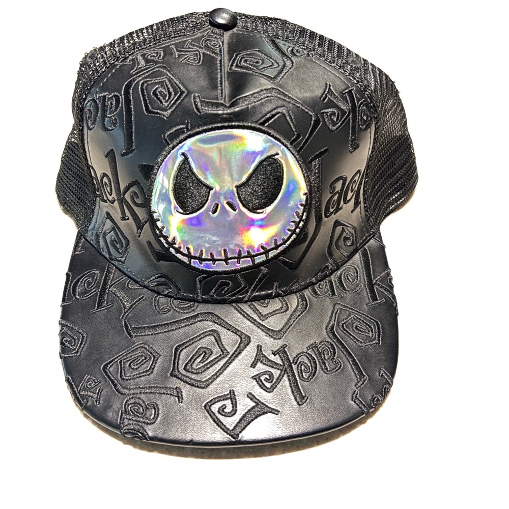 Disney Parks  Hat Flat Bill CapNightmare Before Christmas Jack Skellington Rare